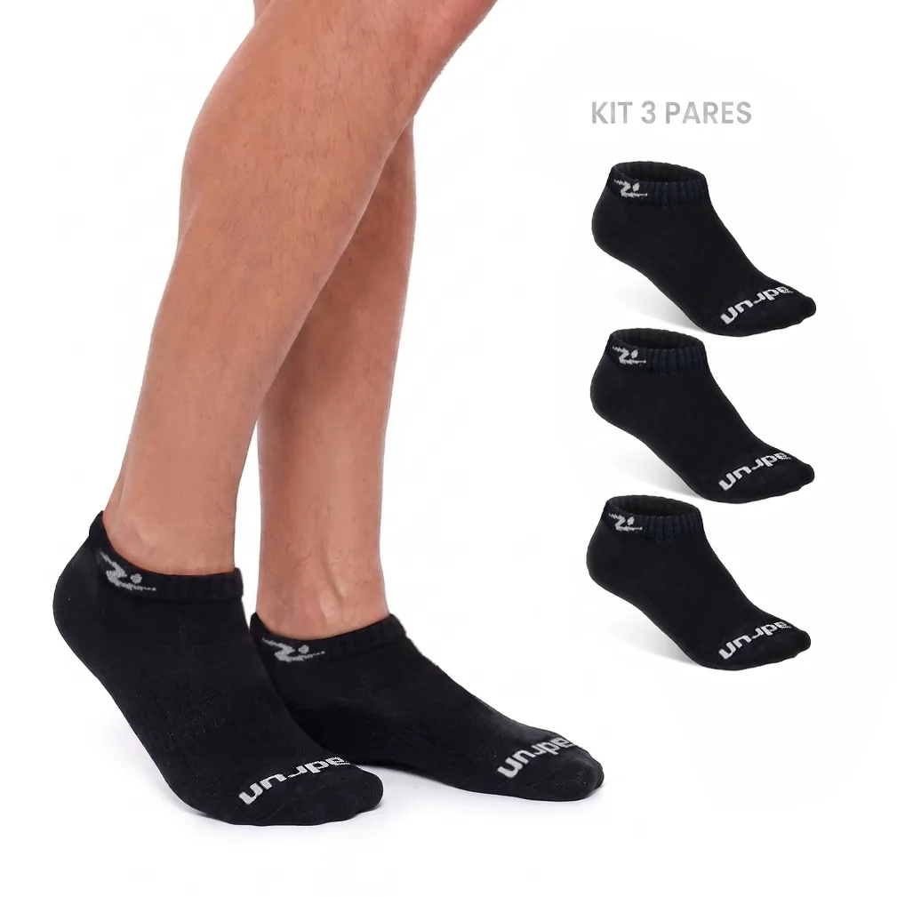 Tênis Kit com 3 Meias Masculino Sapatilha 38/43