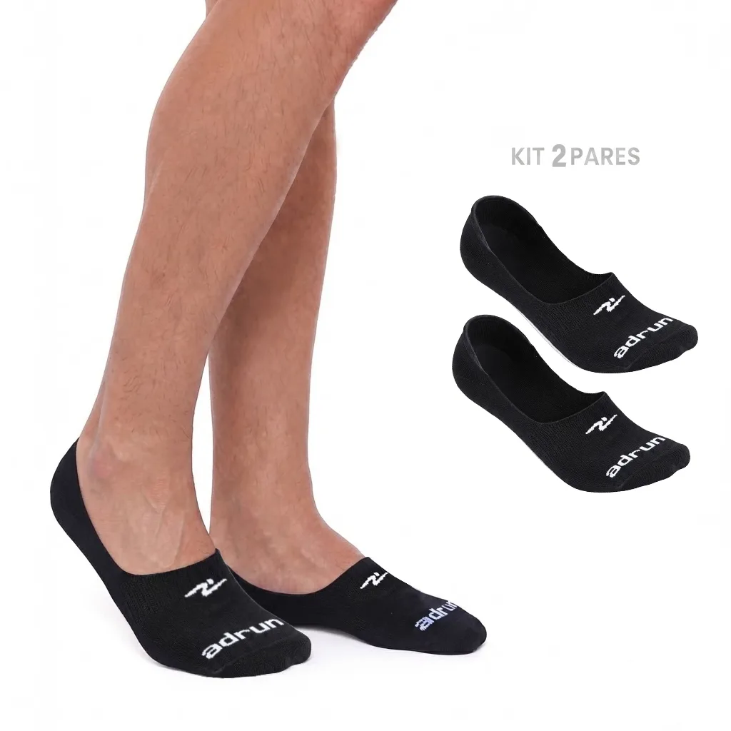 Tênis Kit com 3 Meias Masculino Invisível 38/43